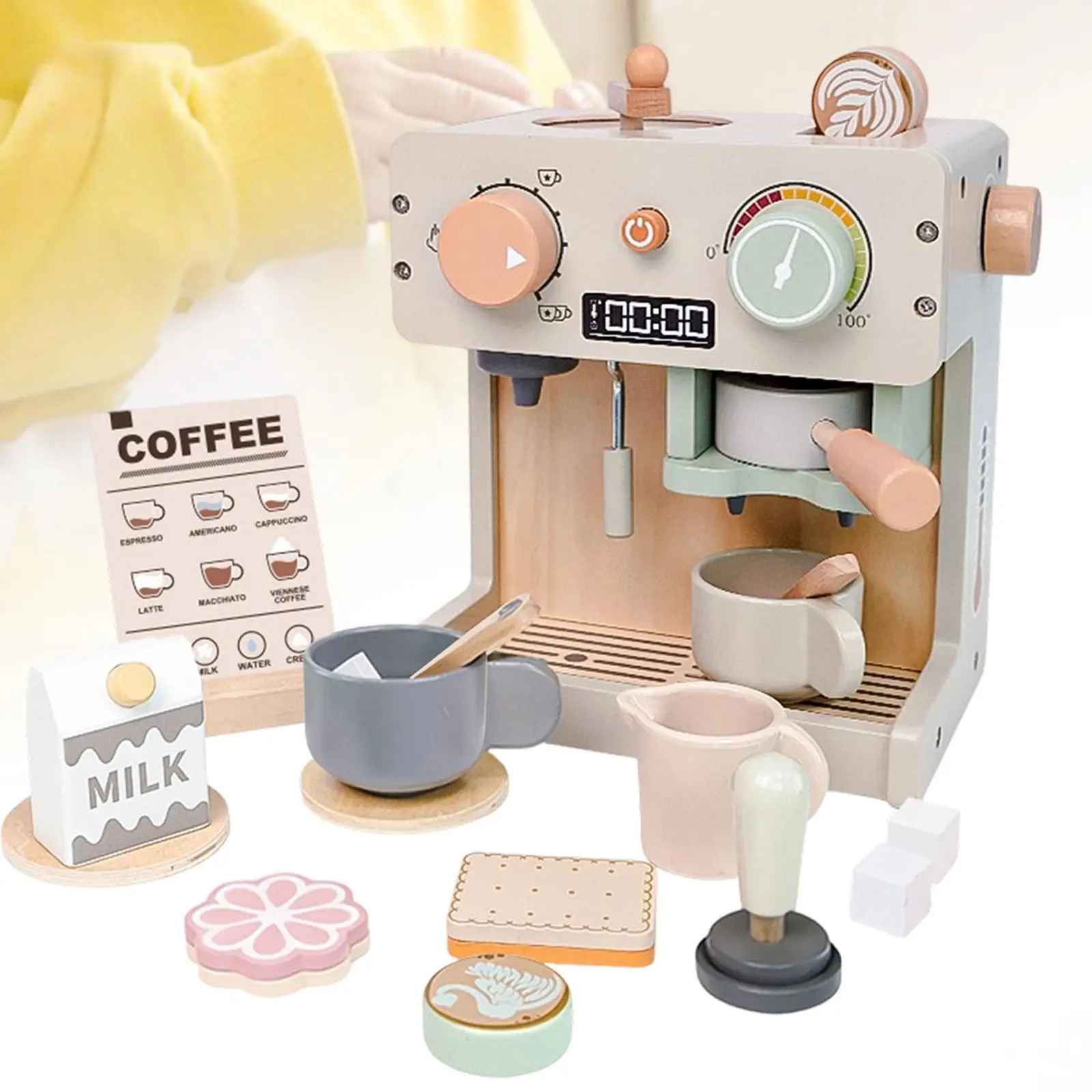 coffee-maker-playset-for-kids-children-cups-boys-and-girls-mini-pretend-dessert-afternoon-tea-pretend-play-kitchen-accessories