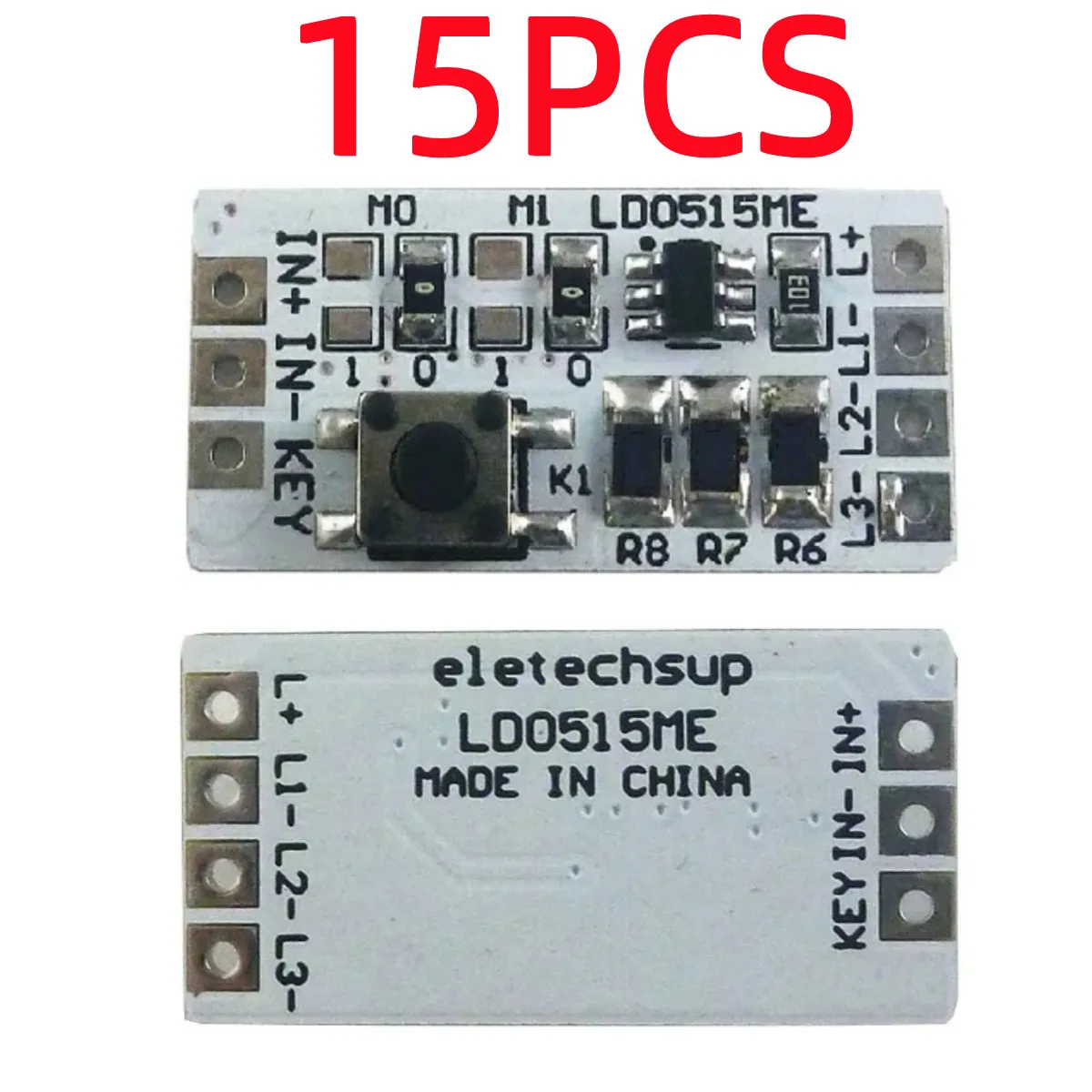 For USB Mobile Power 18650 Lithium Battery DC 2.5V-5V 1200MA Button Switch LED Driver ON/OFF Flashing SOS Controller