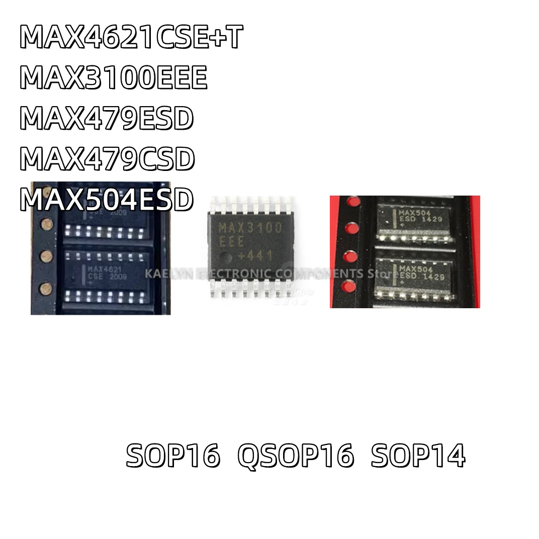 5PCS/LOT MAX4621 MAX4621CSE+T SOP16 MAX3100EEE MAX3100 MAX479ESD MAX479 MAX479CSD MAX504ESD MAX504