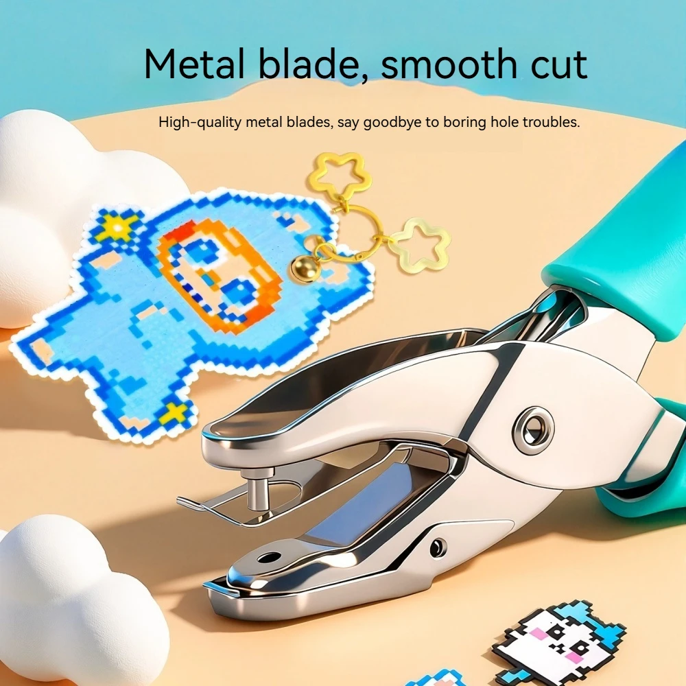 Office Supplies Metal Hole Punch 1.5-6mm Manual Hole Punch Home Student Stationery Scrapbooking Punches Paper Card Small Round