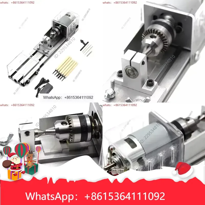 de alta calidad 96W Mini Lathe Beads Machine for DC12-24V Woodwork DIY Standard Set Compatible for Compatible For Model，1pc
