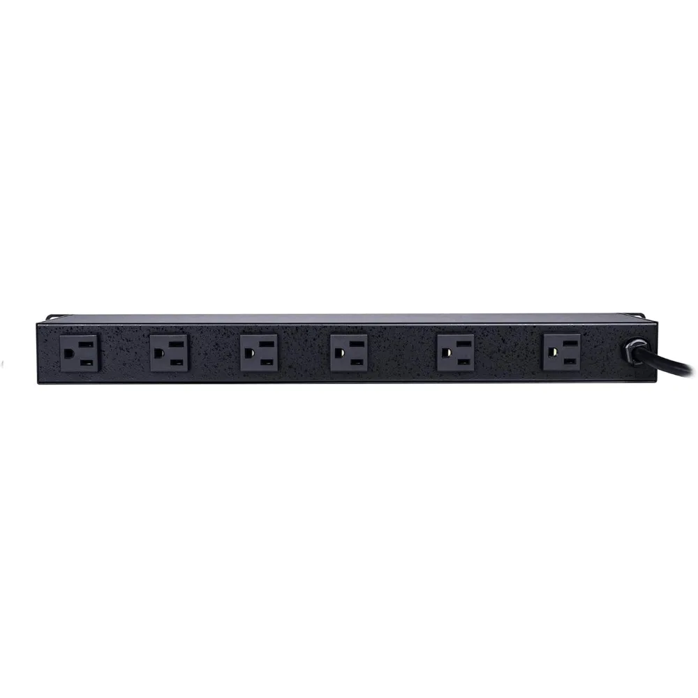 CPS1215RMS Surge Protector, 120V/15A, 12 Outlets, 15 ft Power Cord, 1U Rackmount