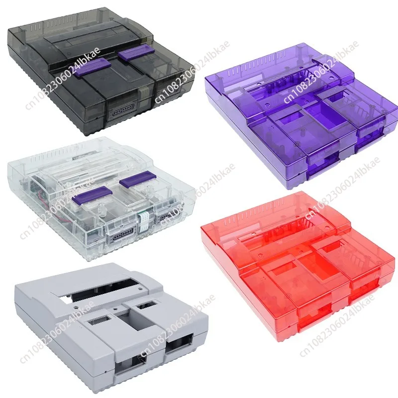 

Подходит для корпуса игровой консоли SNES. Сменный корпус хоста SNES, высококачественный полупрозрачный корпус SNES.