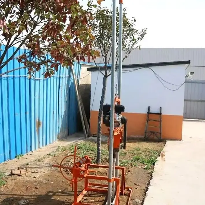 

Индивидуальная мини-буровая установка для водяных скважин 80 м, бензиновая/дизельная, с двойным питанием, легкая, портативная, ручная буровая машина для продажи