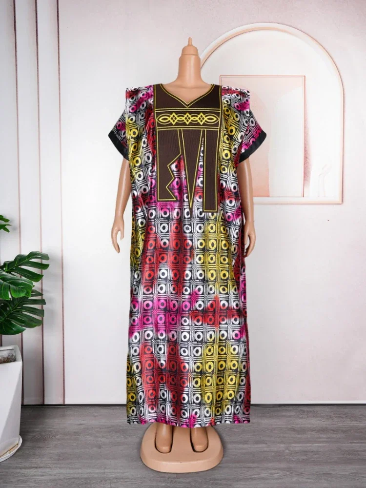 Dubai African Kaftan Abayas for Women 2023 Autumn Print Clothing Loose Boubou Turkey Wedding Party Evening Gowns Ankara Robe