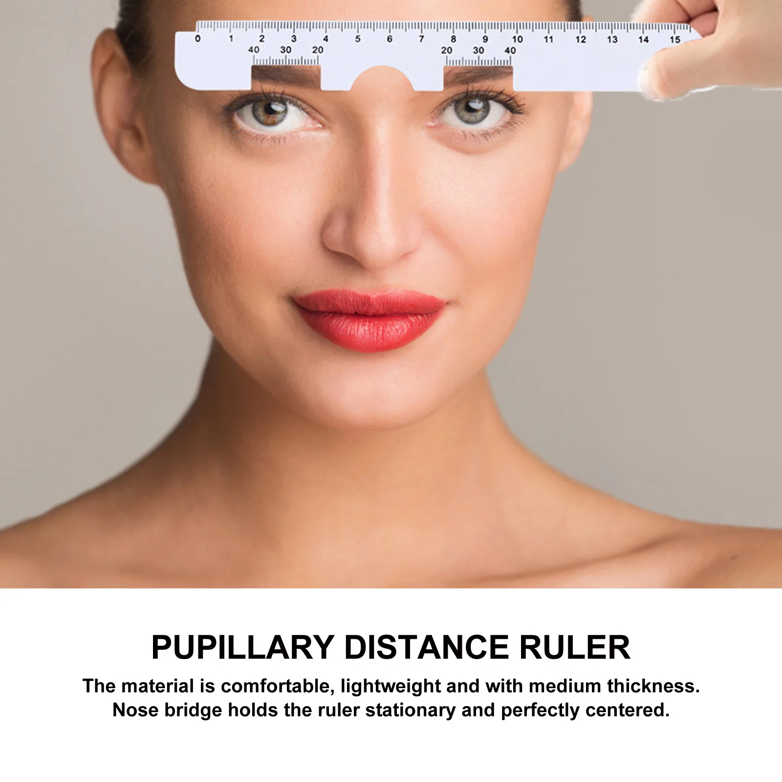 

6Pcs Optical Pupil Distance Ruler Pd Measuring Tool for Goggles Frame Adjustment Portable Lightweight Plastic Pupillary Distance