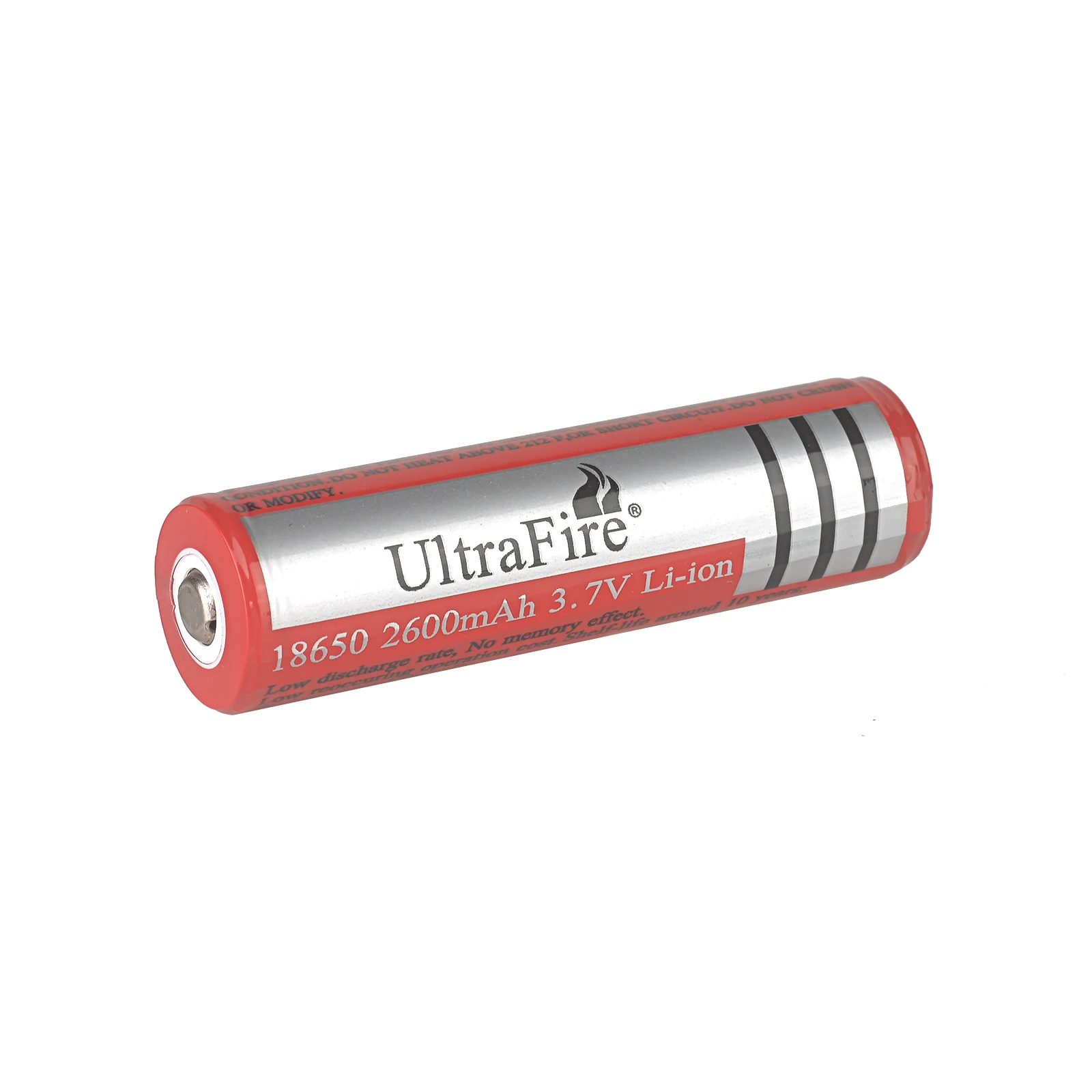 UltraFire 4PCS 18650 Rechargeable Battery 3.7V Real Capacity 2600mAh Li-ion batteries for Flashlight Headlamp Power Bank/Toy/UAV