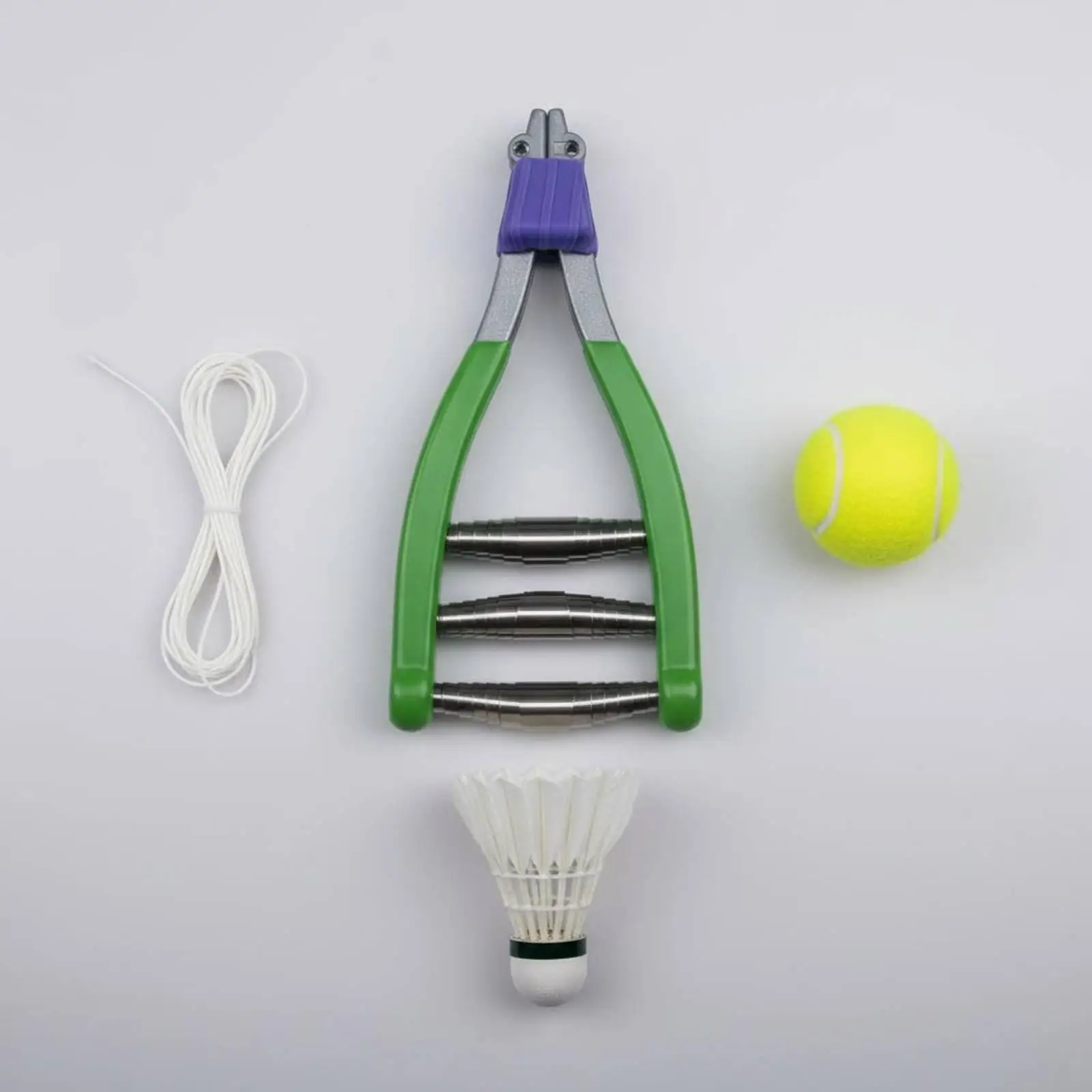 Tennis Racket Clamp Enhanced Tension 3 Spring Stringing Tool Durable for Badminton or Tennis Gear Care