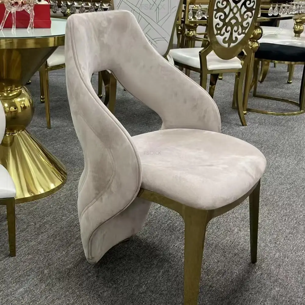 

Dubai Wedding White Velvet Iron Metal Frame Used Hotel Banquet Chairs