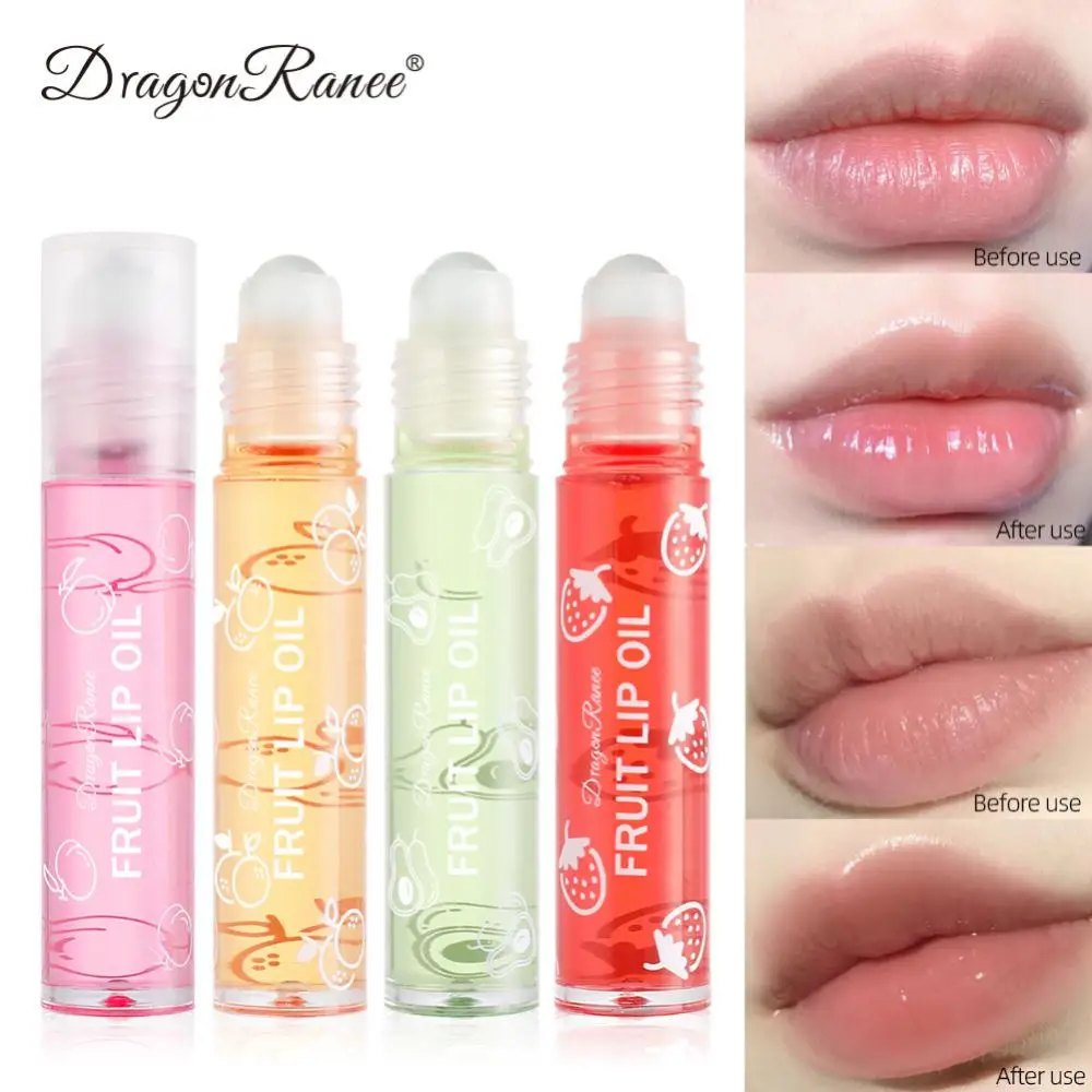 Roll-on Baume Hydratant Longue Durée Fruit Frais, Apprêt de Maquillage, Huile Jules Transparente, Hydratant Clair, Brcorporelle, 1-5Pcs