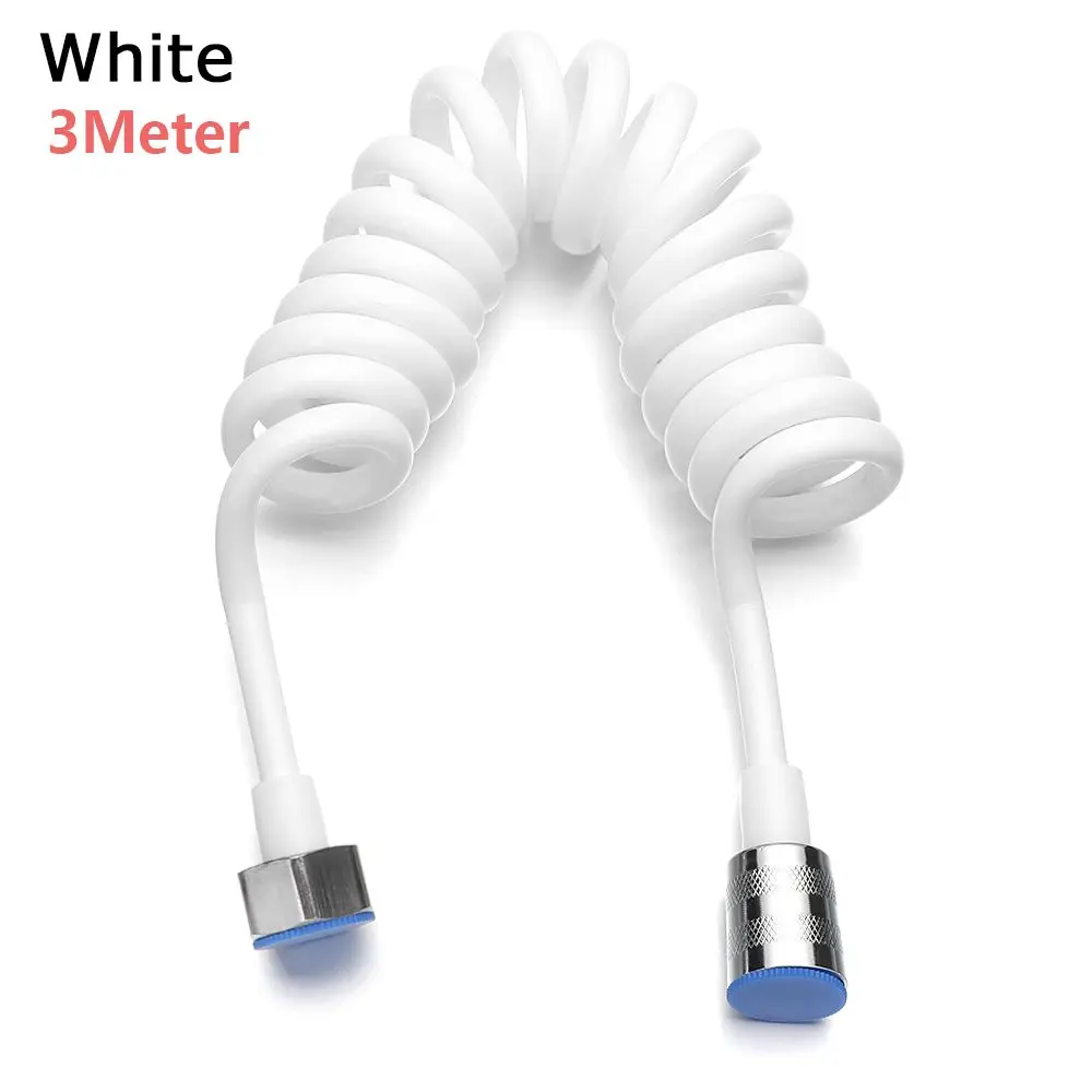 Retractable Flexible Bathroom Accessories Anti-wrap Bath Sprayer Connect Pipe Water Plumbing Spring Shower Hose Toilet Bidet
