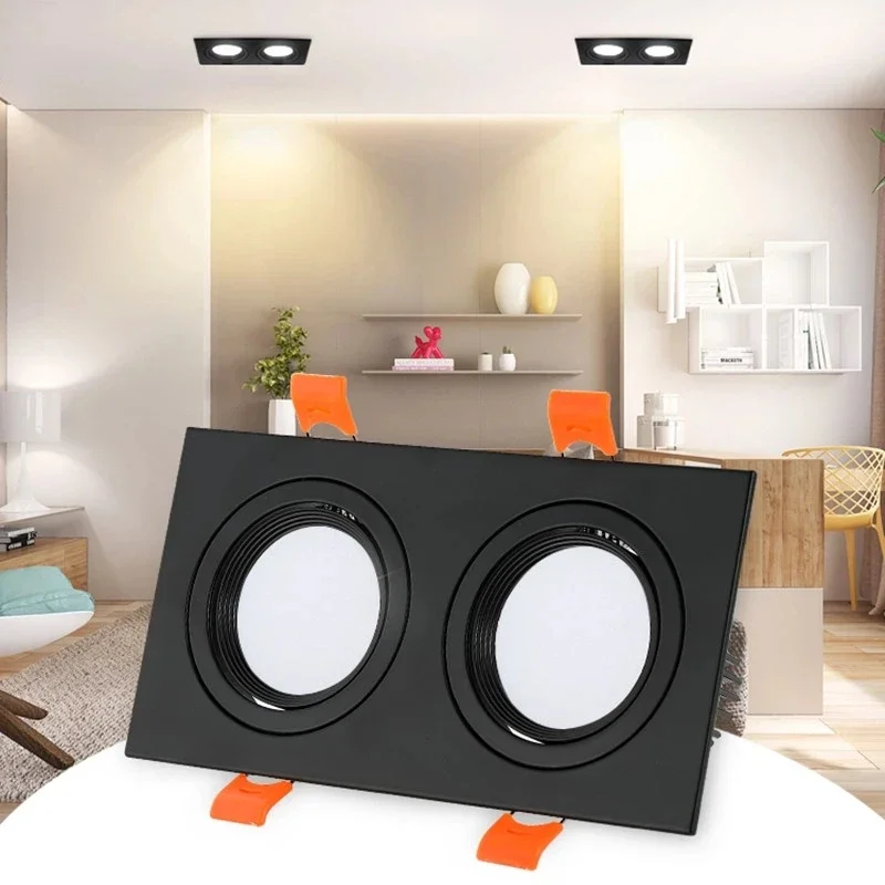 Spot lumineux LED encastrable avec technologie COB, éclairage d'intérieur, luminaire décoratif de plafond, idéal pour une chambre d'hôtel, 7/12/15/30W, AC 220V