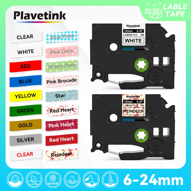 231 Label Tape 12mm Replace For Brother Label Tape 231 131 631 334 335 for Brother PT Label Maker PT-H110 D210 Labeling Machine