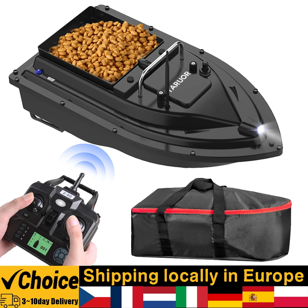 GPS Fishing Bait Boat with Large Bait Container Automatic Bait Boat with 400-500M Remote Range