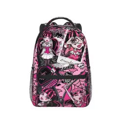 Mochilas de viaje de fotos de gran capacidad, nuevo patrón, Monster High Dolls Bag para Adolescente