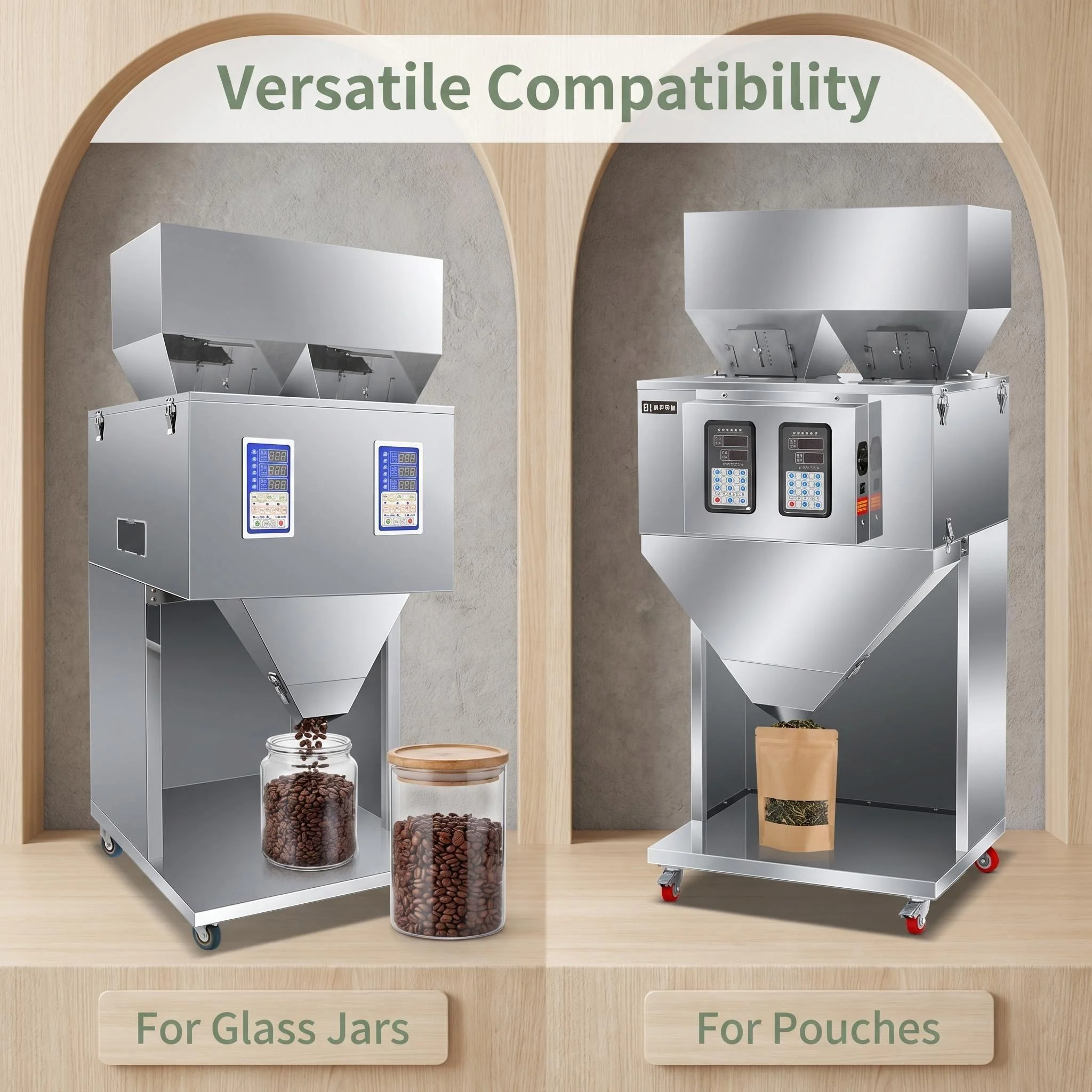 Quantitative Dosing Food Packaging  Weighing Filling  for Rice Grain Granular Powdered Food Peanut