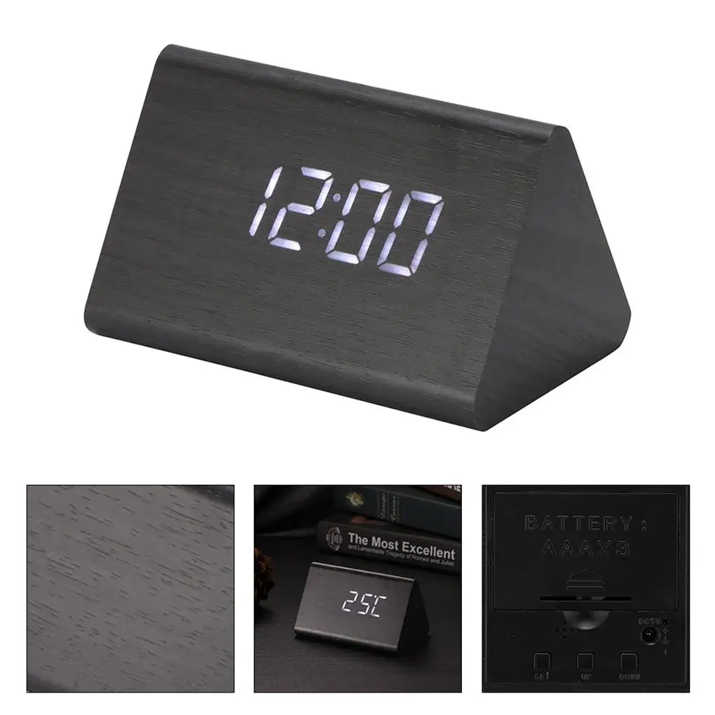 Digital Clock Home Supplies Time Device Fine Workmanship No Burrs