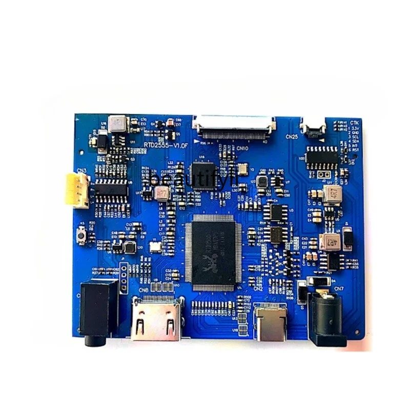 Asmt42 LCDワンラインディスプレイドライバーボードは静電容量式タッチとオーディオインターフェースをサポートしています。