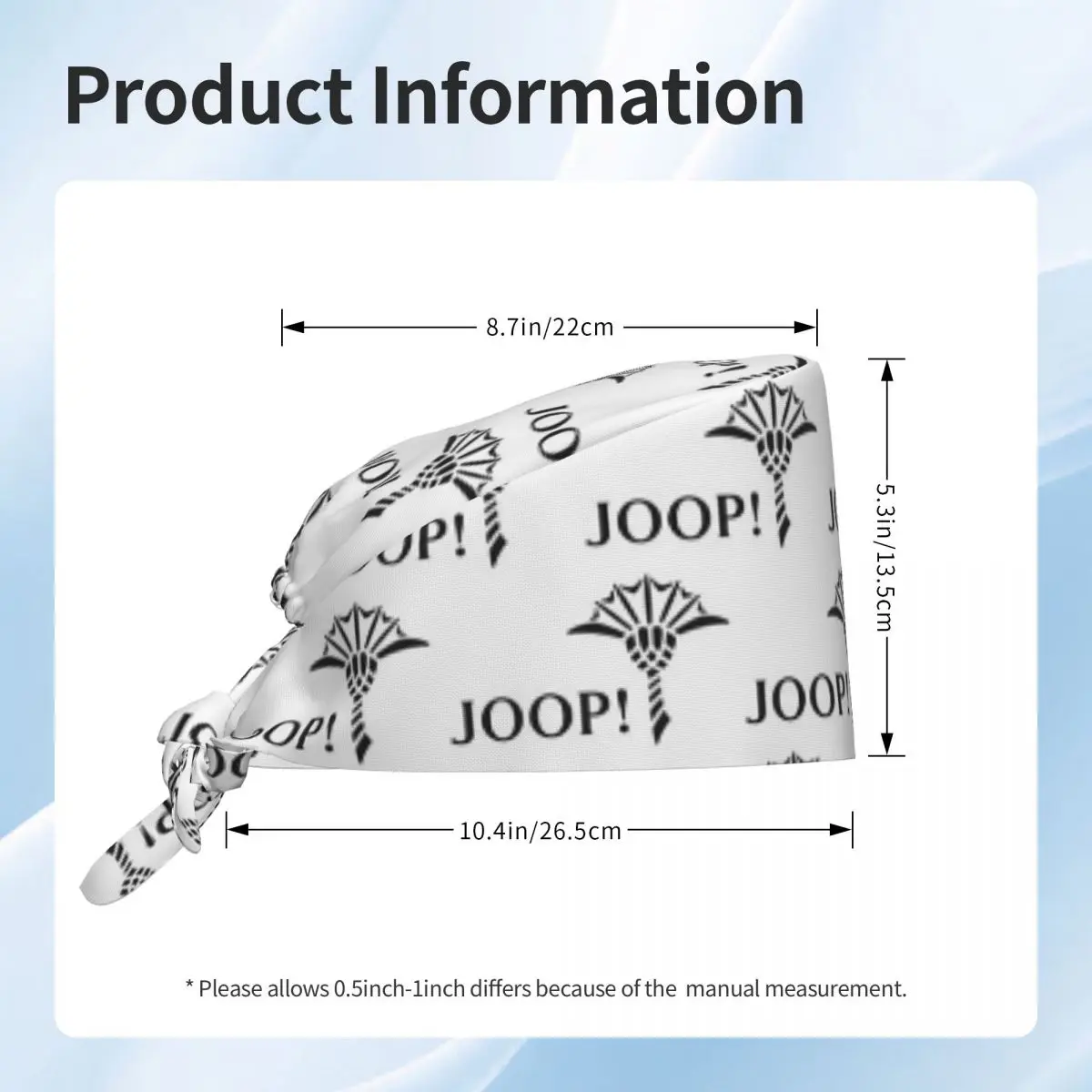 مضحك مطبوعة Joop كول (3) فرك قبعة الطبيب العمل الجراحية قبعة الرجال النساء قابل للتعديل قبعات التمريض لطبيب الأسنان
