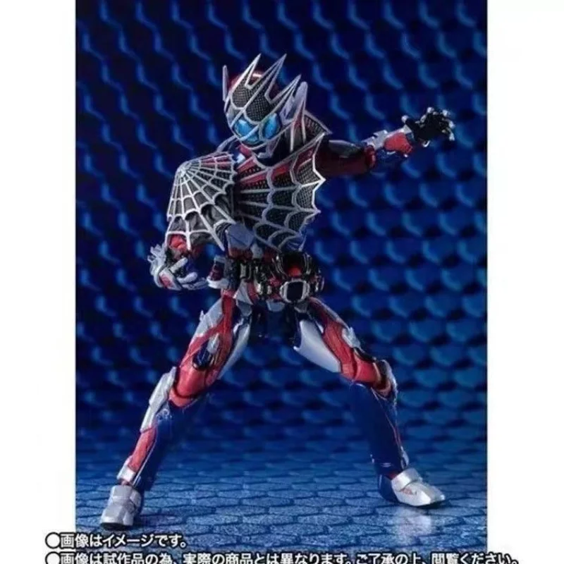 

Bandai Original SHF Kamen Rider DEMONS Mentian Levi's spider gene crime Movable Garage Kit Model Animation Toys Anime Series