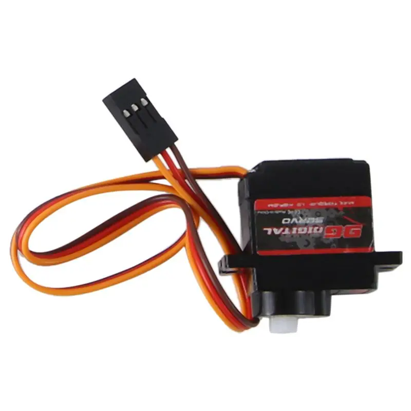 FBIL-6PCS/Lot Servo 9G Digital Servo Motor High Speed Steering RC Servo Plastic Gear Servo For 1/16 1/18 1/24 RC Car Boat