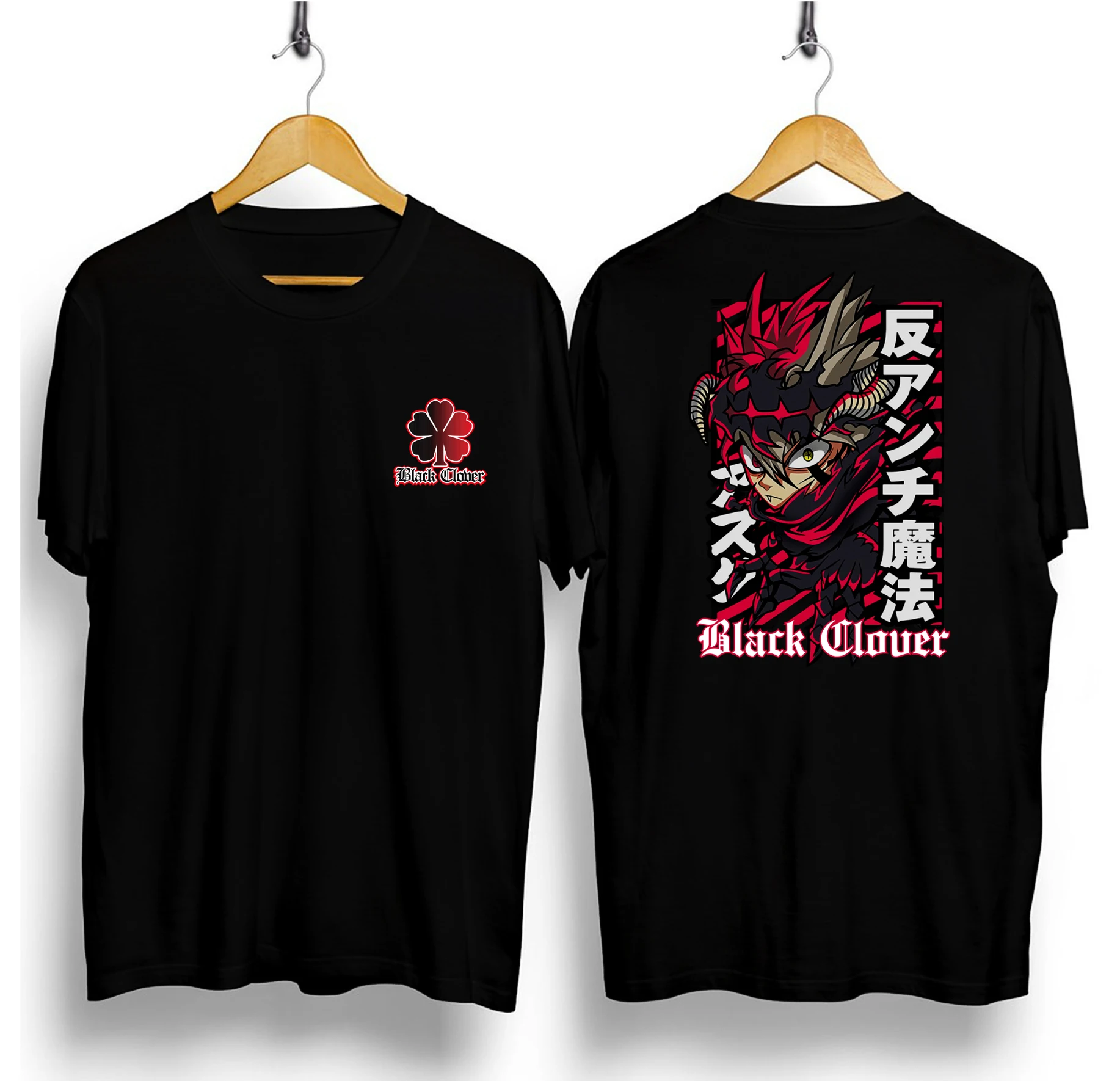 Kaos Pria Lengan Pendek Anime Black Clover Kaos Oblong T-shirt Terbaru Bisa Cod Size s,m,l,xl,xxl Shoppingtrendi Kaos Distro Ter