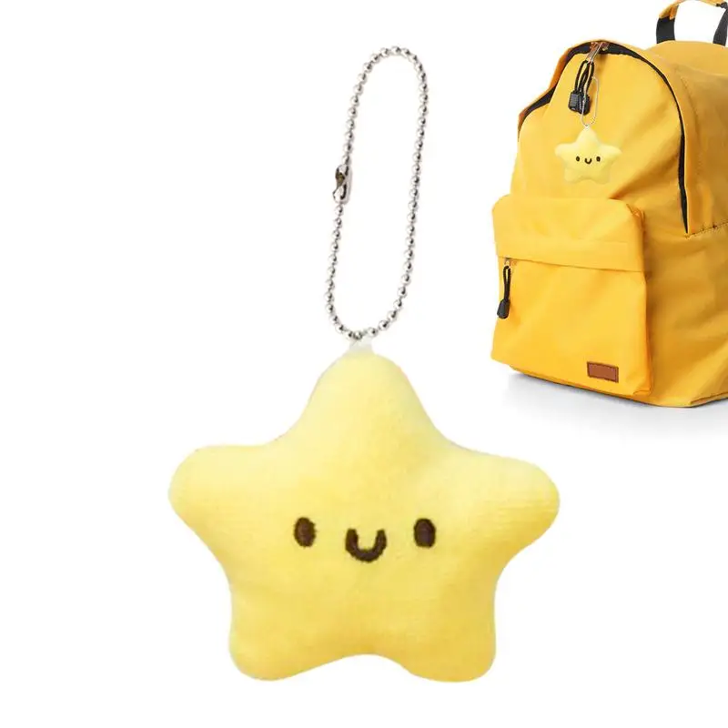 

Plush Keyring Pendants Cute Plush Doll Pendant Star Keychains Backpack Accessories Soft Doll With Squeaker For Backpacks Girls