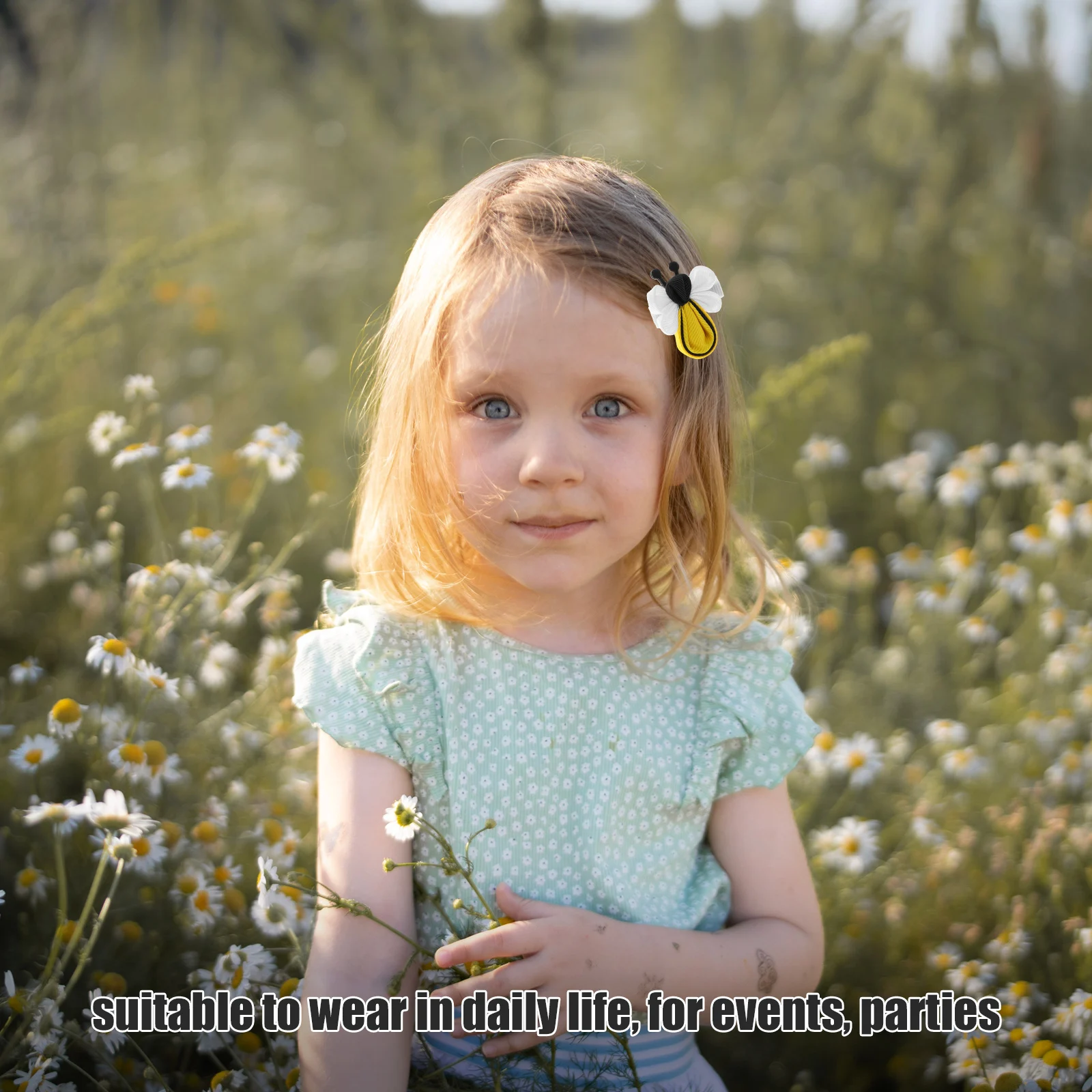 

2pcs Little Bee Hairpin Clips Cute Rustic Decorative Accessories Women Thin Hair Children Girls Bee Hair Clips