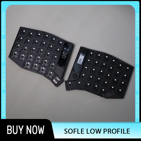 Sofle 로우 프로파일 분할 키보드 키트 듀얼 모드 Bluetooth 무선 게임용 키보드 RGB 지원 ZMK 맞춤형 PC 게이머 액세서리