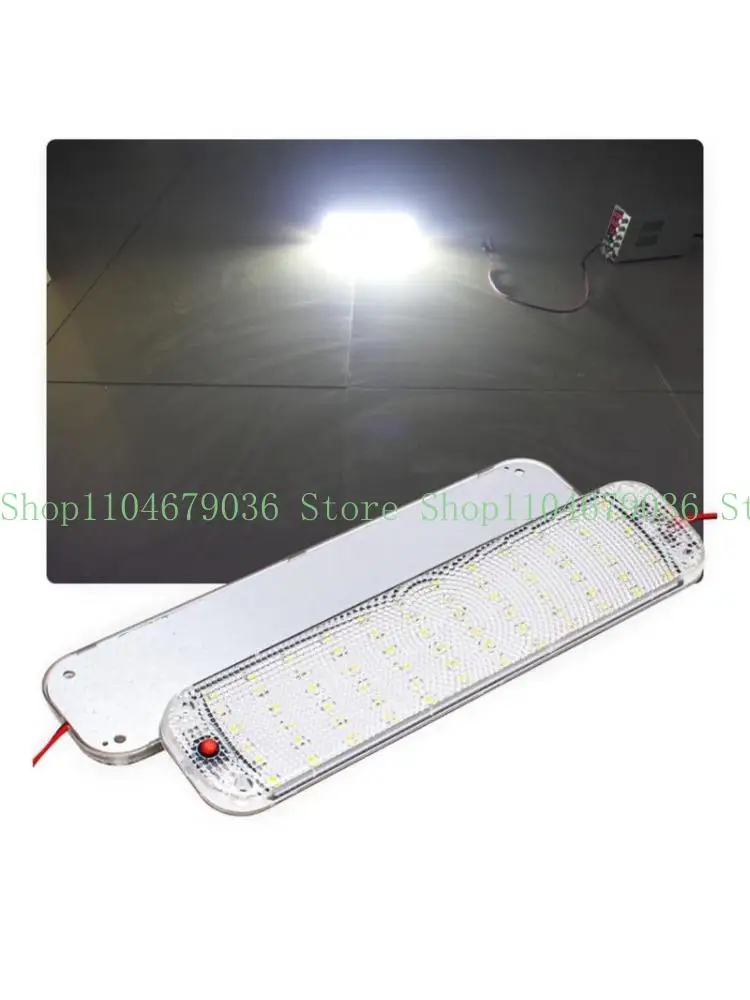 652F LED Interior Light 10W 72 LED Universal Bright Interior Light With ON/OFF Switch For 12V-80V Car Truck Dome Ceiling Lamp
