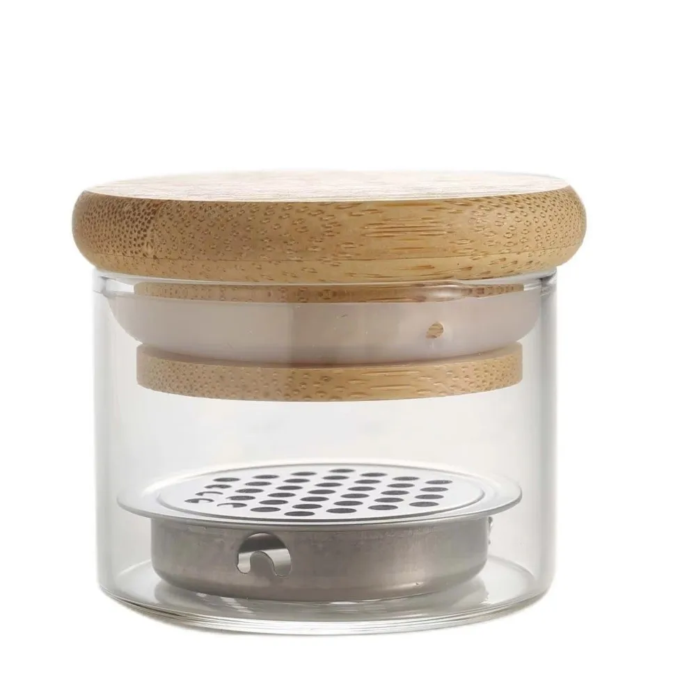 with Lid & Mesh Nail Art Brushes Washing Cup Glass Dappen Dish Liquid Powder Removal Acrylic Brushes Washer Cleaning Tools
