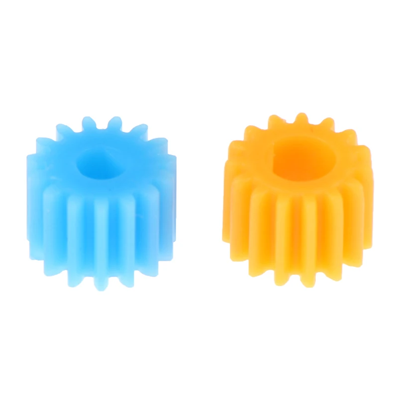 Engrenages en plastique de Type D, diamètre intérieur 3/4mm, 15 dents, Module 0.5 adapté au moteur, arbre de bord de coupe, pièces de bricolage, 10 pièces