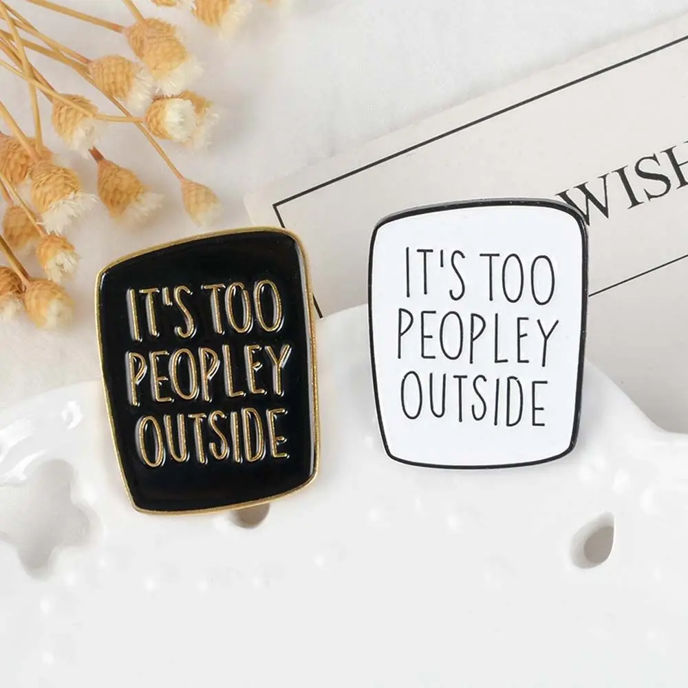 Badge Pin Introvert Travel Commemorative Jewelry Accessories Lapel Brooch Enamel Pin Brooches Pin Funny Brooches