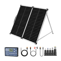 Dokio 18V 160W Rigid Foldable Solar Panel China 18V 10A 12V Controller Panel Solar Easy to Carry Cell/System Charger