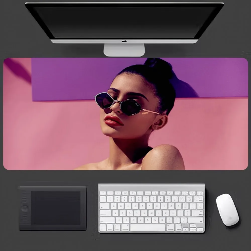 K-Kylie J-Jenner Mousepad Large Gaming Compute Gamer PC Keyboard Mouse Mat