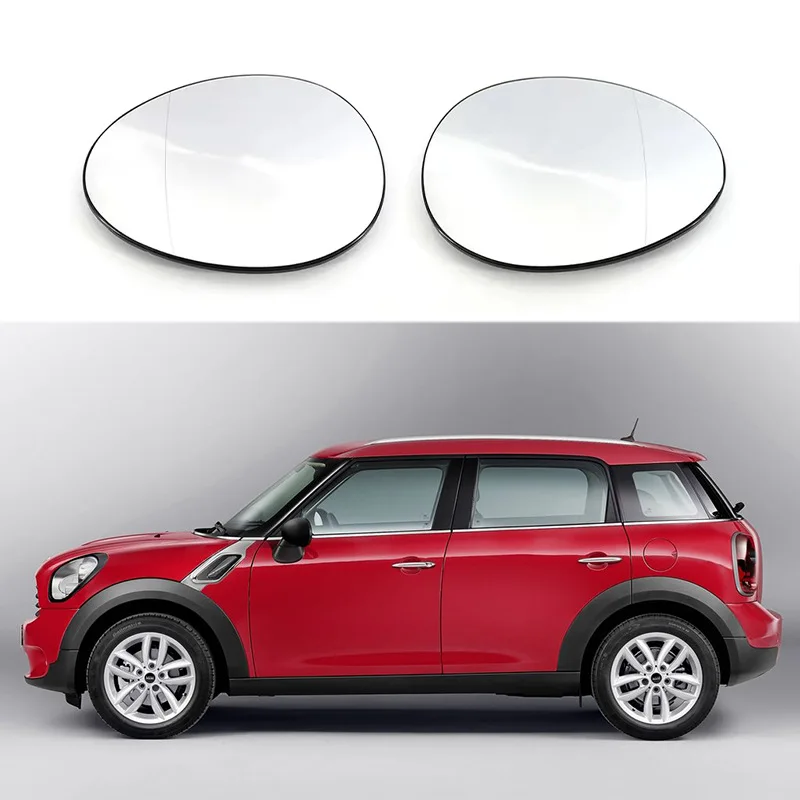 For 07-14 Mini Cooper R56 R57 Reversing Lens Heated Rear View Lens Reflector Replacement