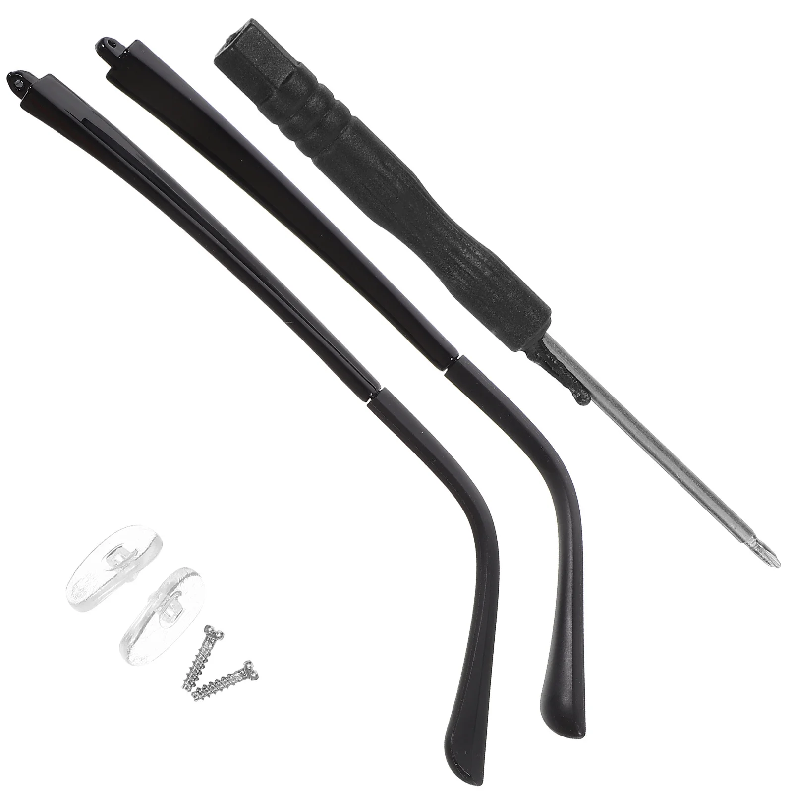

1Set Universal Glasses Arm Replacement Lightweight Flexible Temples No Pinch Design Suitable for Most Frames Repair Temple Kits