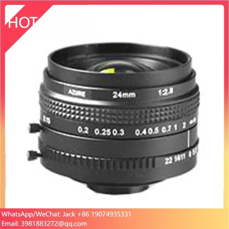 43mm Image Format F2.8 Manual Iris 24mm M42 T Mount Low Distortion Machine Vision Tmount Fa Cctv Lens for Industrial System