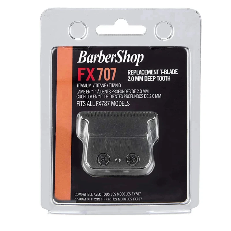 Barbershop FX707 Langlebiges Metall Professioneller Haarschneider Ersatzklingen-Set für Babyliss Haarschneider FX787 FX726 FX787Z – Detail 5