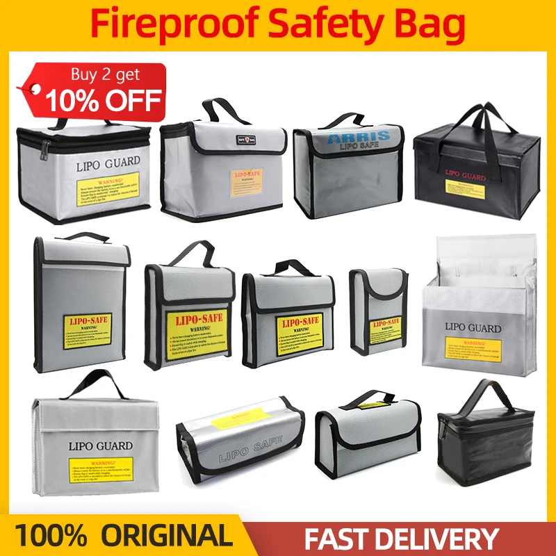 Fireproof Safety Bag LiPo Battery Portable Lipo Guard Explosion Proof Fire Resistant Charging Sack Battery Safe Bag For Battey