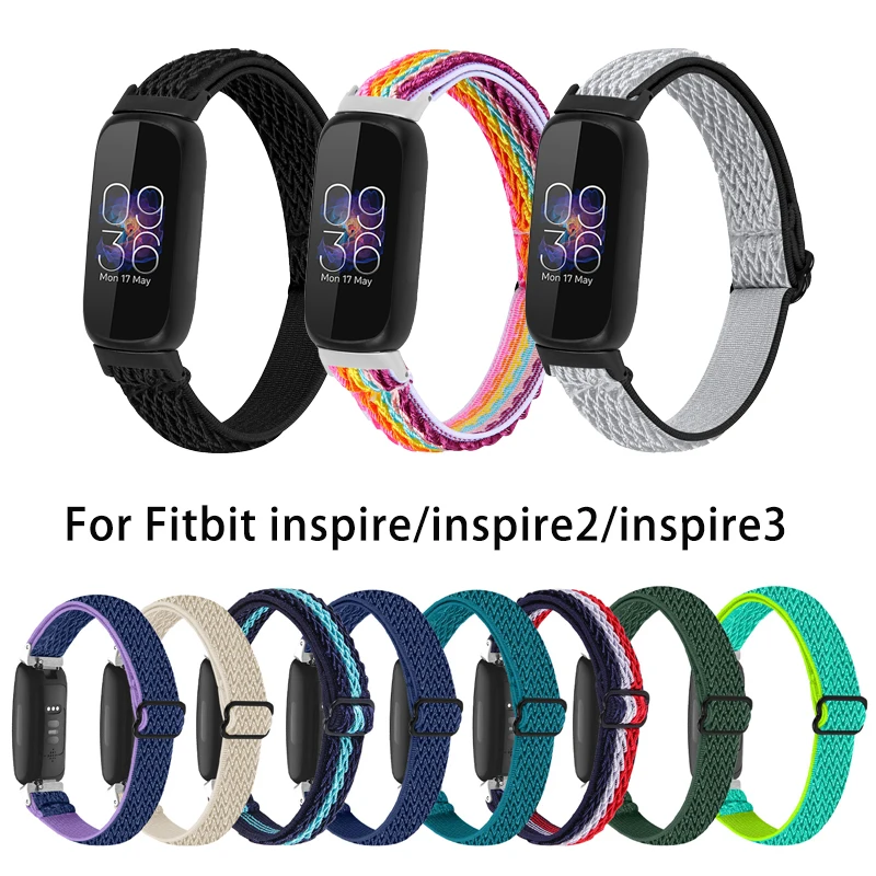 Nylon elastic band for Fitbit inspire 3 smart Watch adjustable Bracelet strap for fitbit inspire/ Inspire hr/ace2/ace3 Wristband