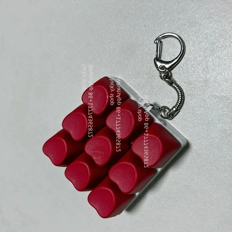 Colorful  Love Shaft Tester Button Pendant Fingertip Pressing