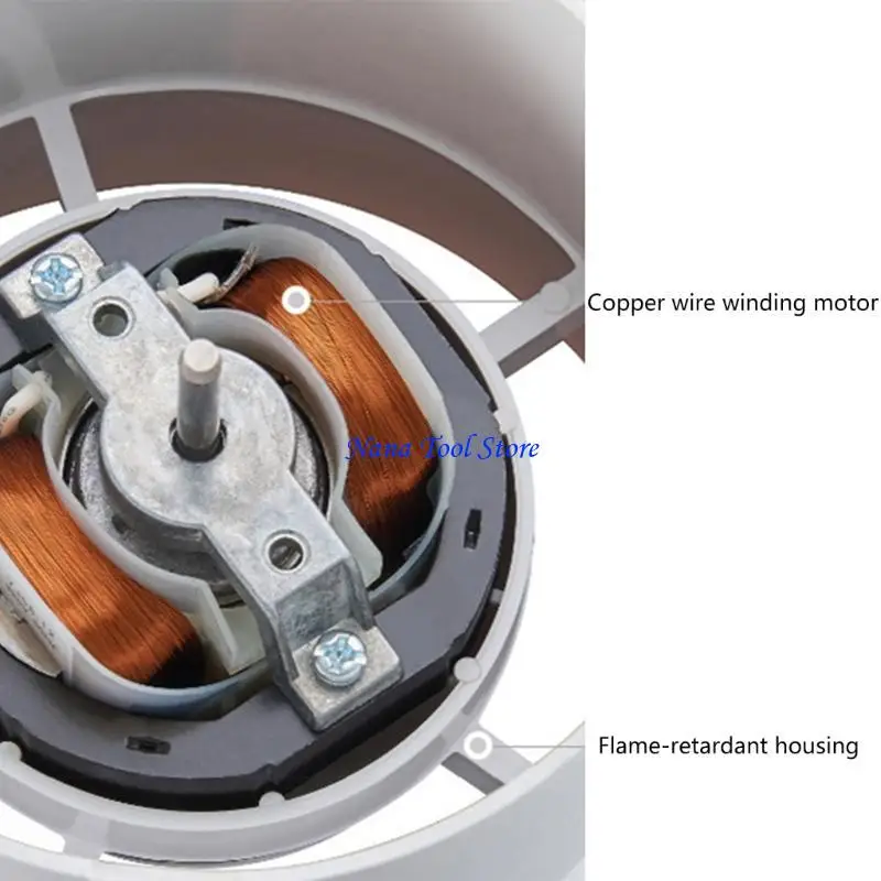 31GJ تصميم مدمج، مروحة تهوية للتحكم في الرطوبة للتركيب على الحائط متعدد الوظائف #3