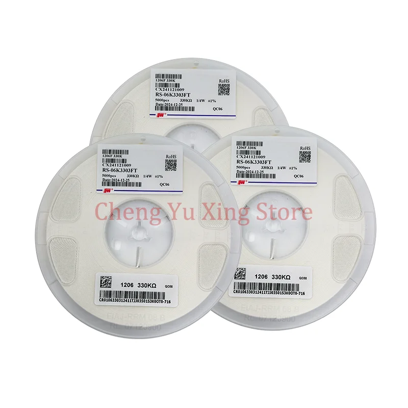 

5000pcs 1206 5% SMD 1/4W 0 ohm ~ 10M ohm chip resistor 0 10R 100R 220R 330R 470R 1K 4.7K 10K 47K 100K 0 10 100 330 470 820 ohm