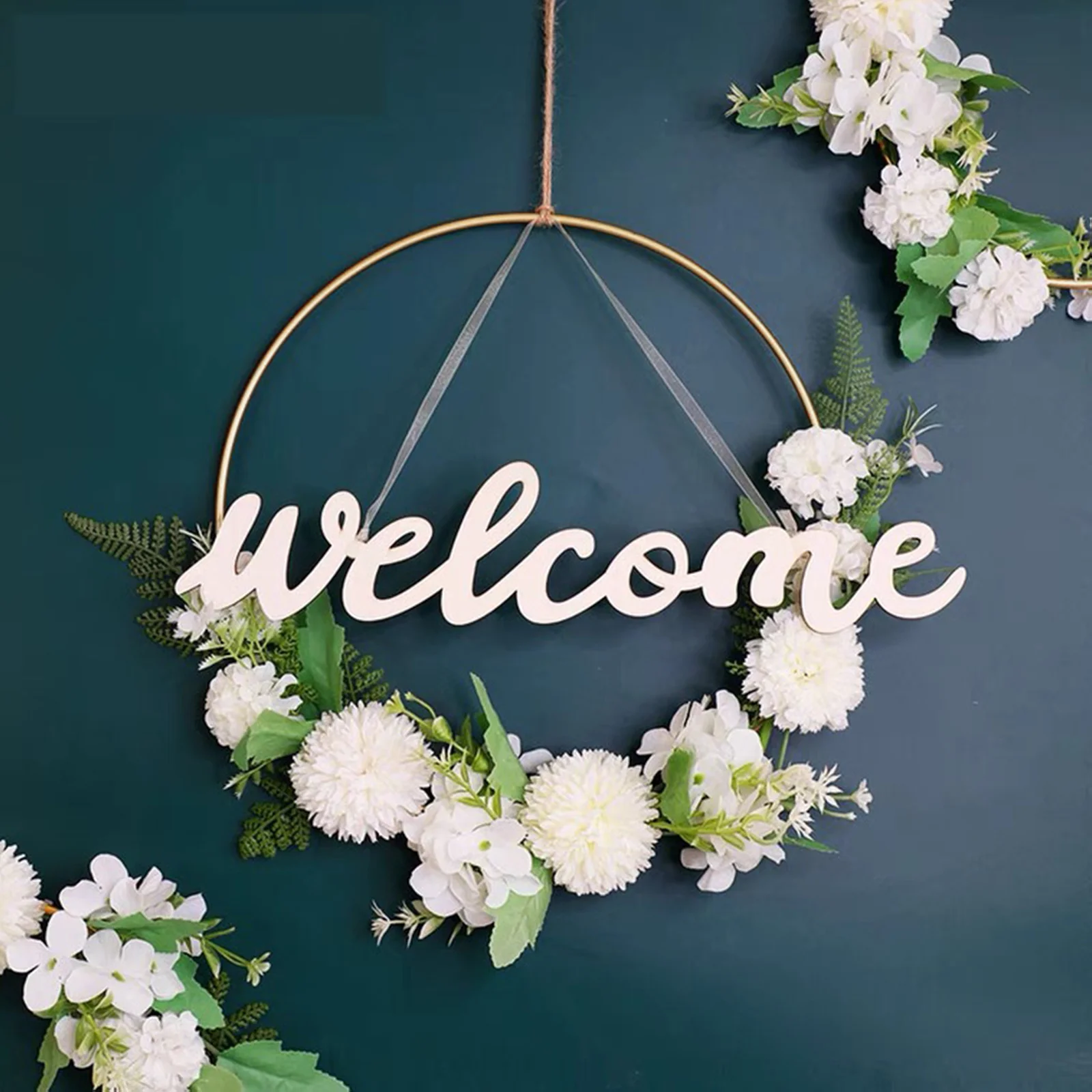 

3 Pcs Hoop Iron Ring Wreath Flower Garland Festival Wreaths Macrame Frame for DIY