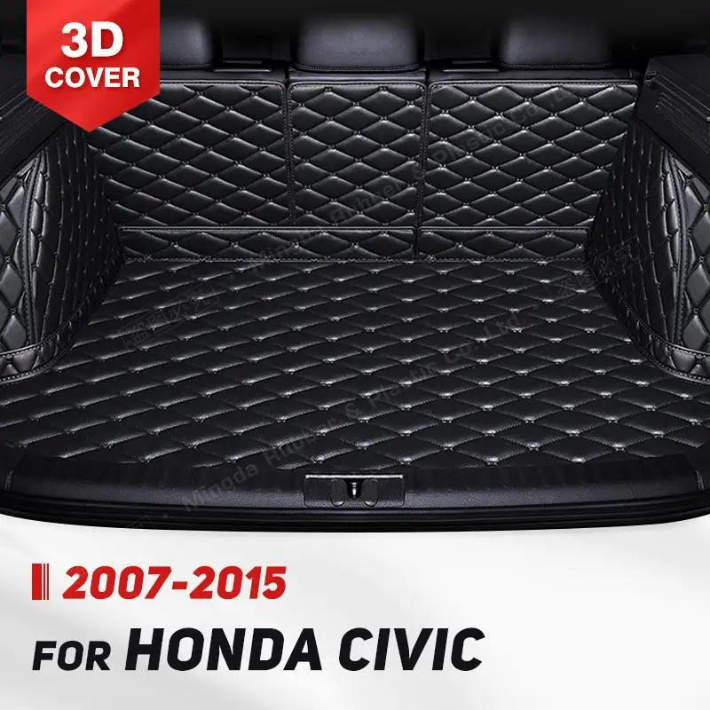 

Для Honda Civic 2007-2011 2012-2013 2014-2015 авто полное покрытие коврик для багажника автомобильный защитный коврик грузовой вкладыш аксессуары для интерьера