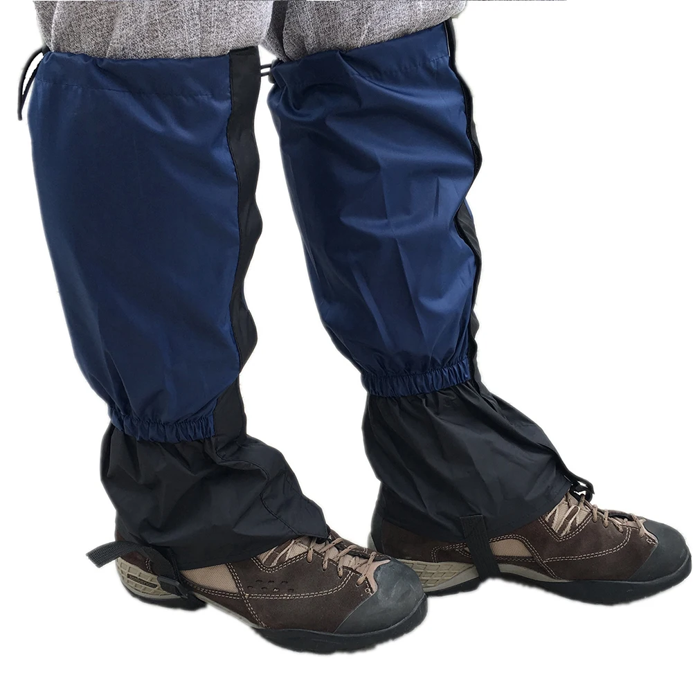 Arrampicata su neve Sci Protezione impermeabile per le gambe Protezione Escursionismo Camminata Ghette per legging antisabbia Copri piedi