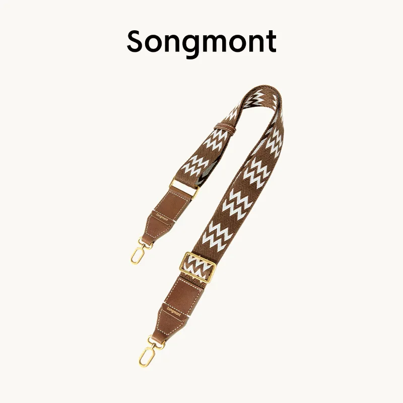 

Songmont средней видимости дорожная сумка специальный тигровый зуб плечевой ремень кожаный плечевой ремень аксессуары для сумки через плечо