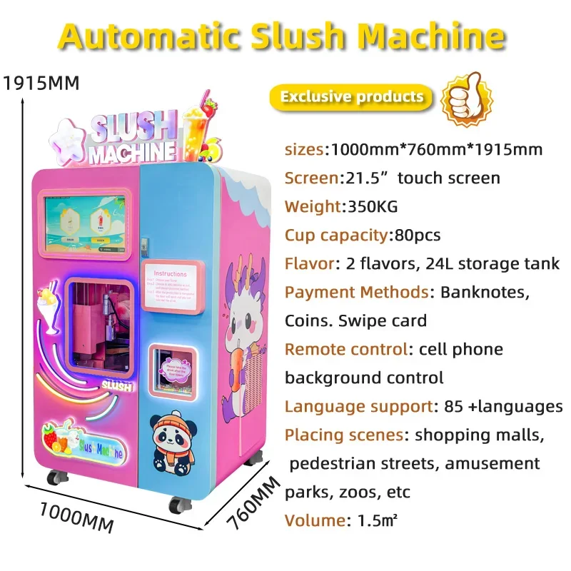 Factory Direct Commercial Slush Making Machine Cold Drinks 30 Seconds Ice Maker Quick Production Slush Vending Machine Price