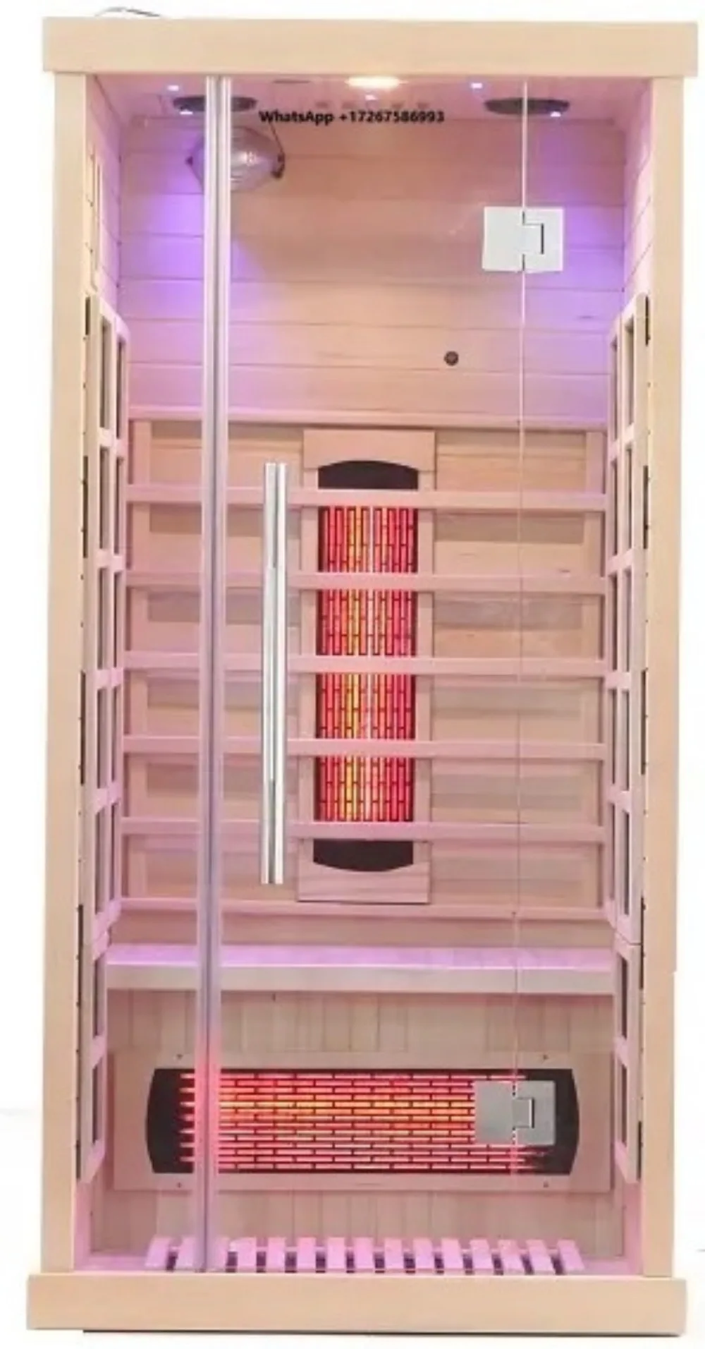 Low EMF Far Infrared Sauna Room, Home Wellness Relaxation Sauna Cabin
